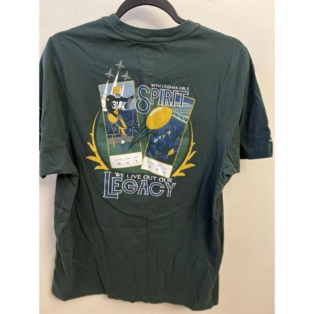 Notre Dame Fighting Irish‎ 2020 Football Short Sleeve Size Large Short Slv Green - Picture 2 of 6